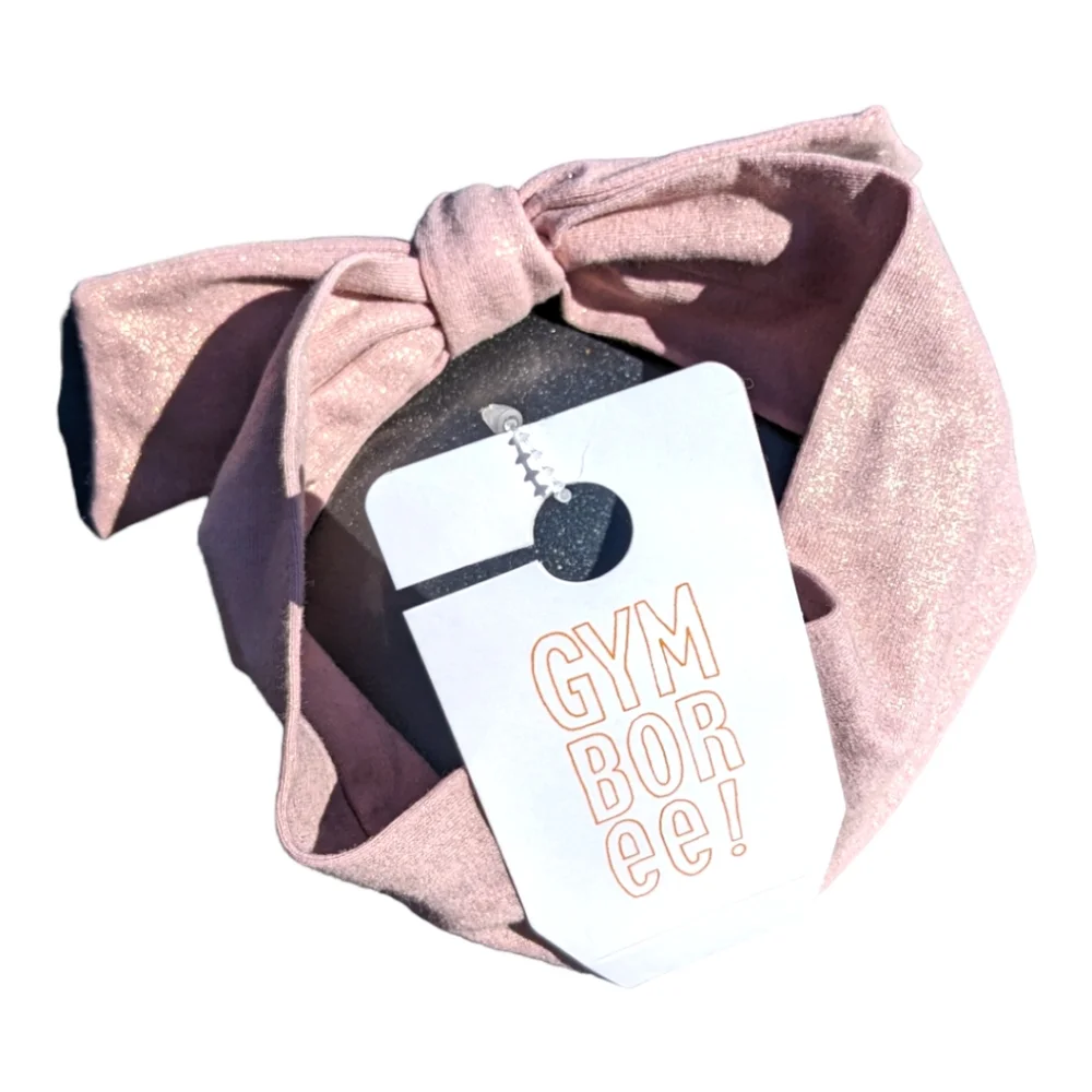 Gymboree Girls Pink Sparkly Headband w/ Bow